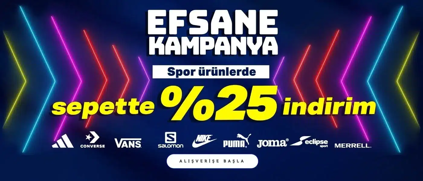 Ayakkabı Dünyası Black Friday Spor indirimleri %25 İndirim