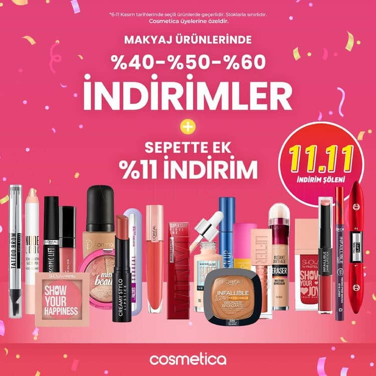 Cosmetica 09 - 11 Kasım 2023 Kampanya Broşürü!