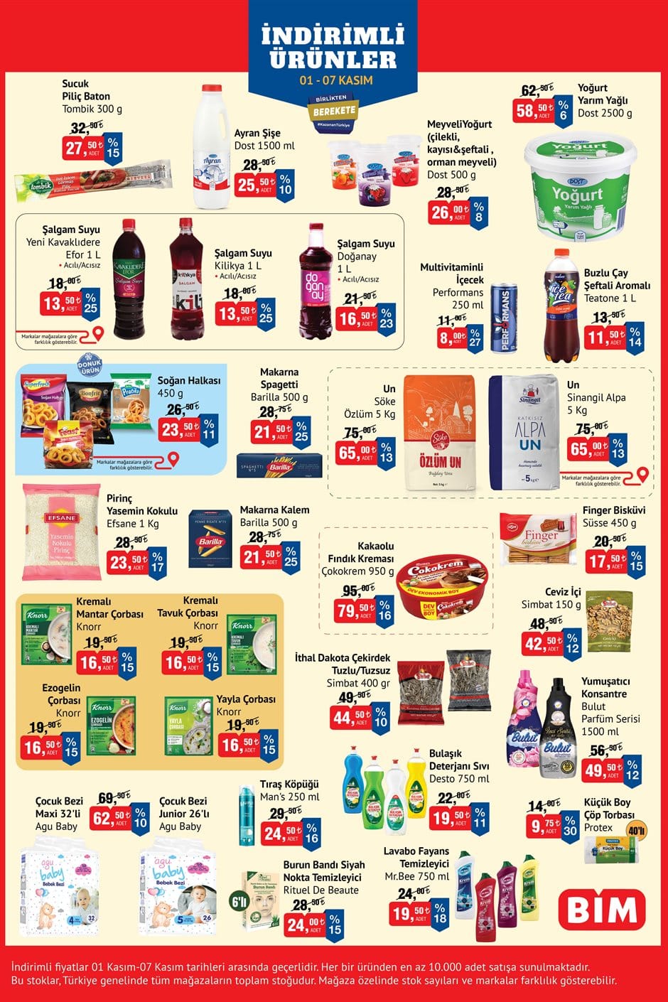 Bim Aktüel Ürünler 1-7 Kasım Kataloğu!
