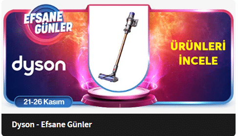 Efsane Günlerde Dyson İndirimleri