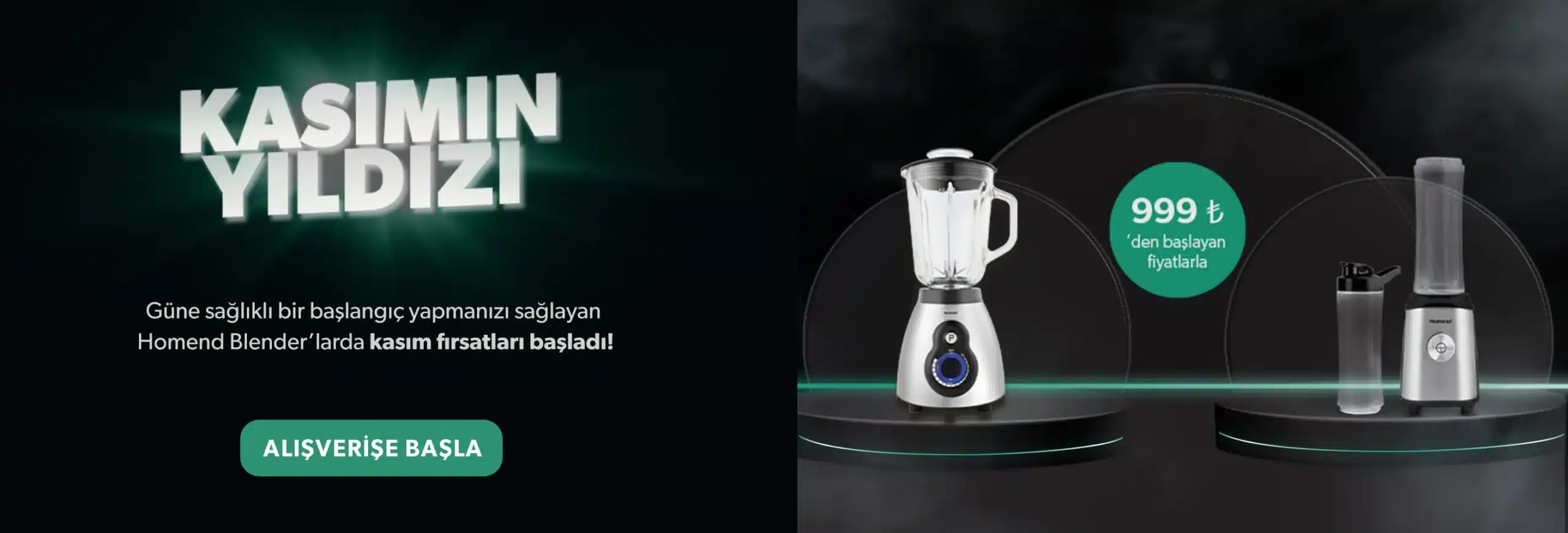Homend Ürünlerinde Kasımın Yıldızları