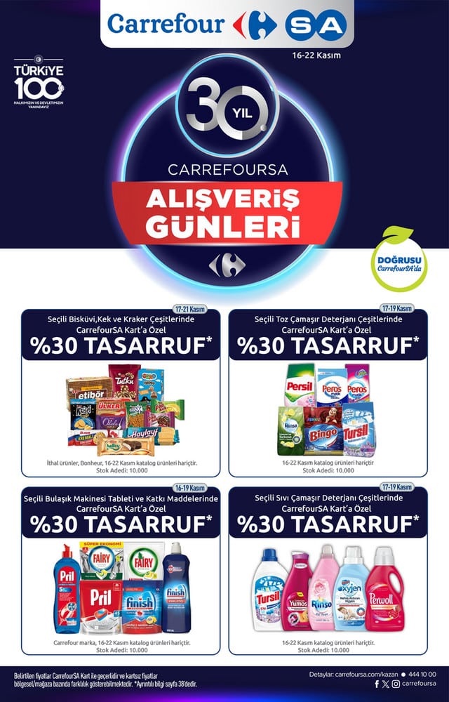 Carrefoursa 16 - 22 Kasım 2023 Kampanya Broşürü