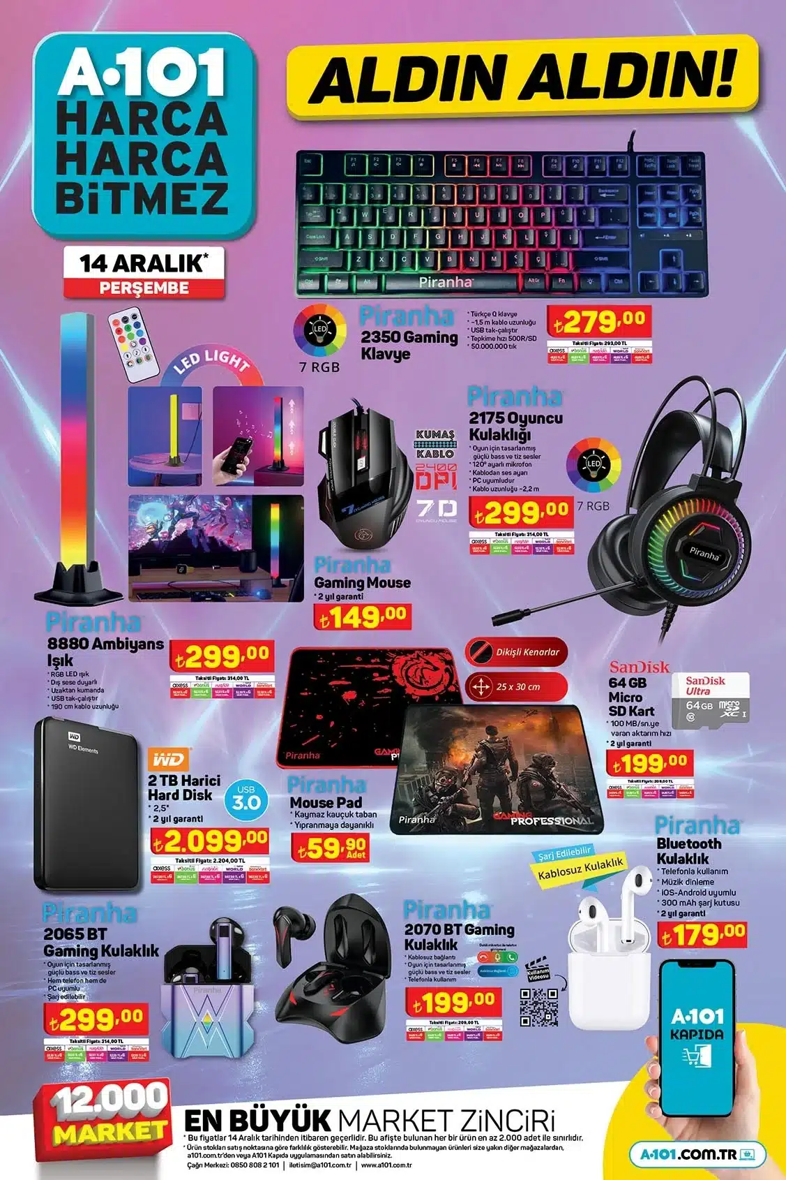 14 Aralık A101 Aldın Aldın Kataloğu