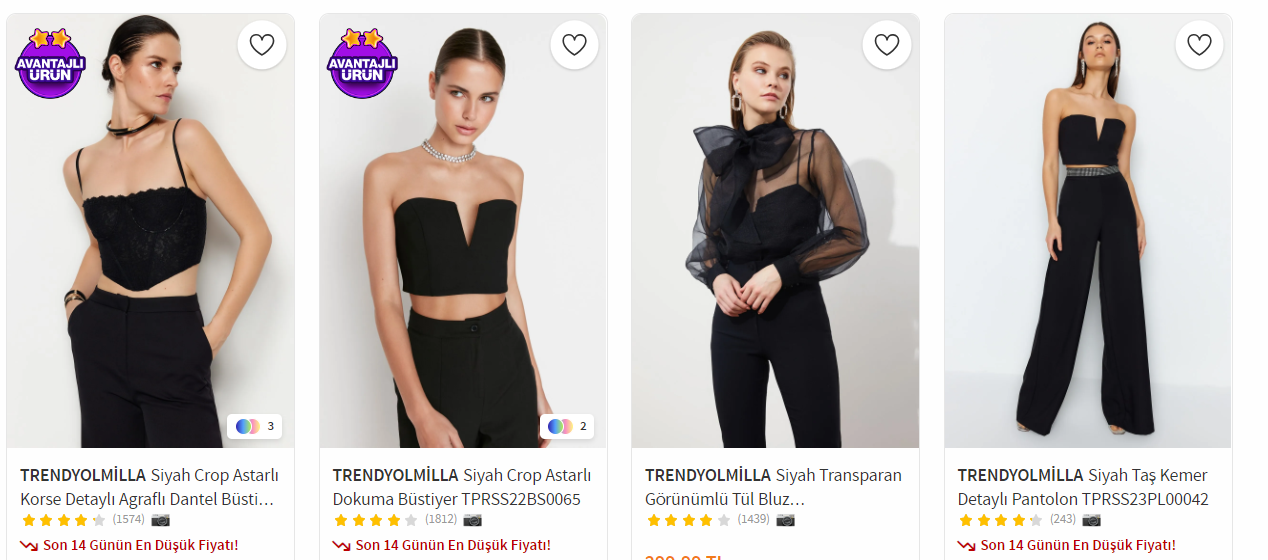 Trendyol Yılbaşı Kombinlerinde Avantajlı Fiyatlar