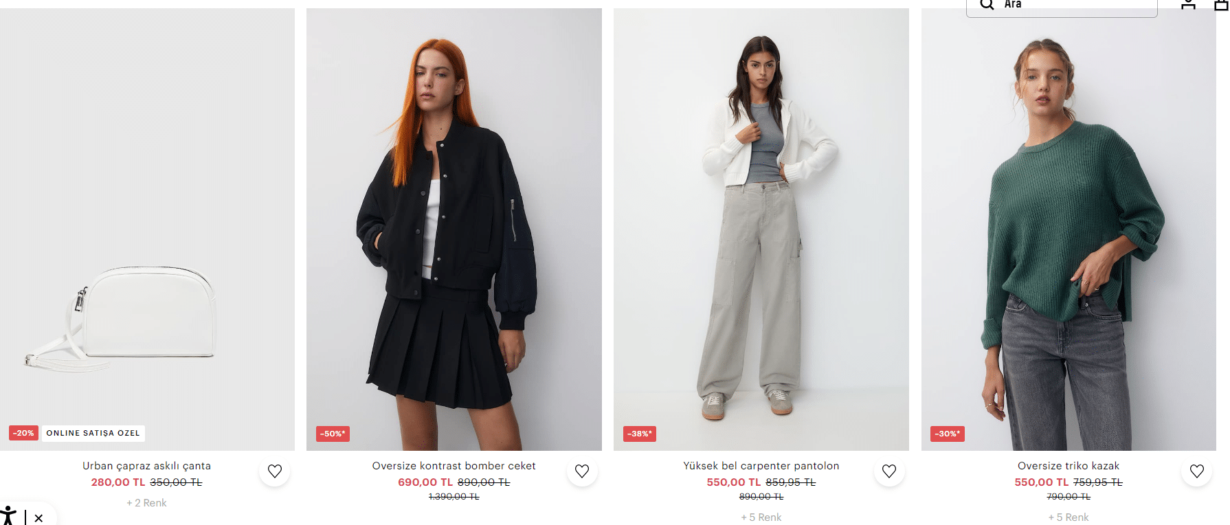 pullandbear indirim