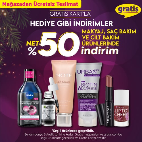 Gratis %50 indirim