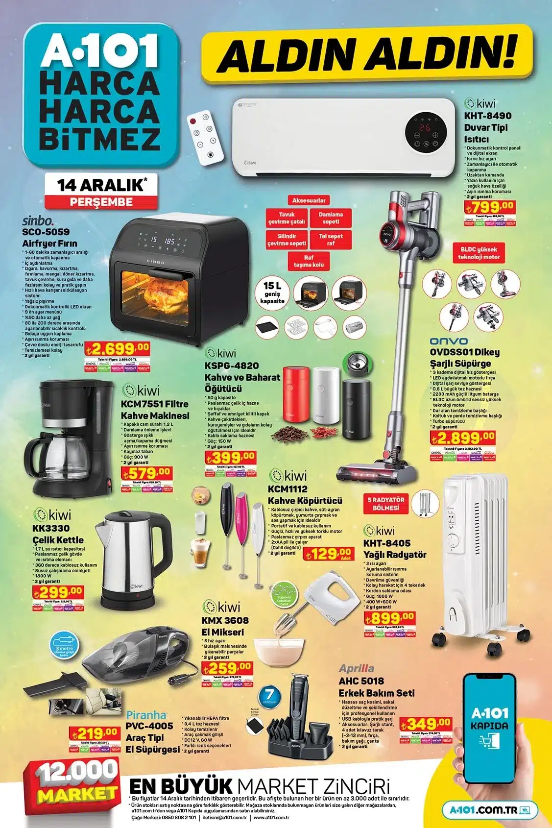 14 Aralık A101 Aldın Aldın Kataloğu