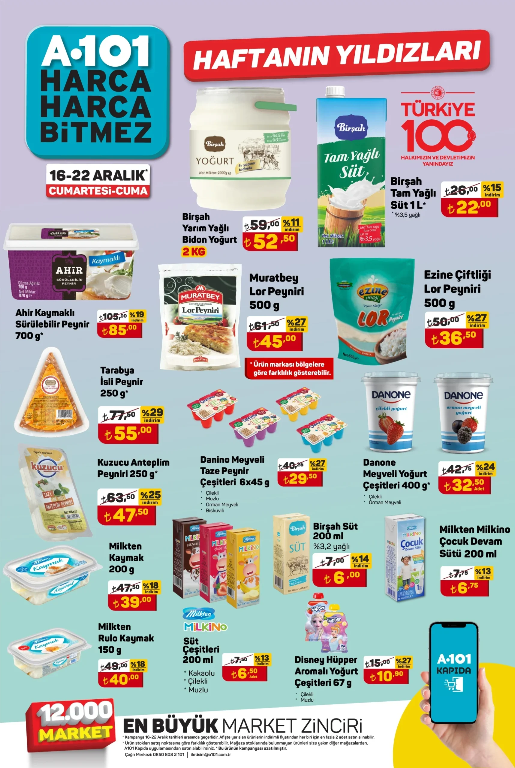 16-22 Aralık A101 Haftanın Yıldızları Kataloğu