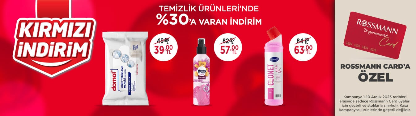 Rossmann kırmızı indirim