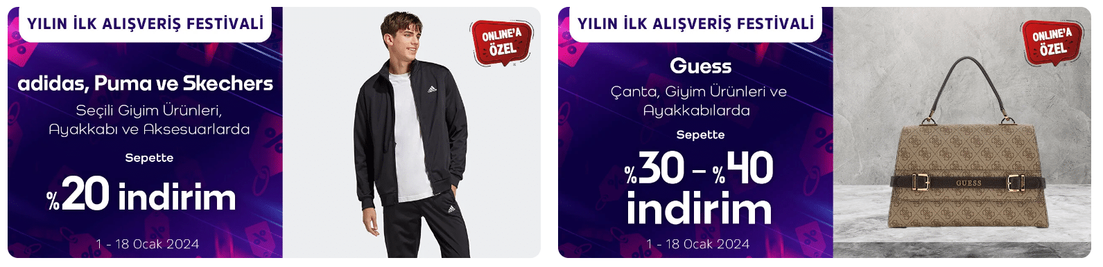 Yılın İlk Alışveriş Festivali Özdilekteyim.com’da! Binlerce Marka Ürünlerde Net %20-%30-%40 İndirimler!