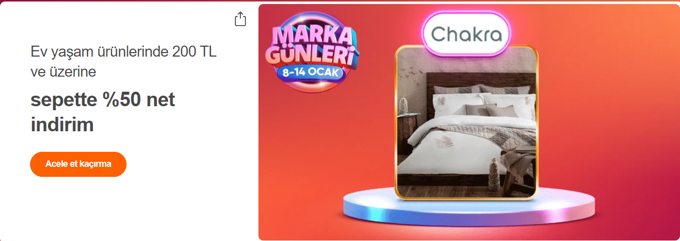 hepsi burada chakra %50 indirim