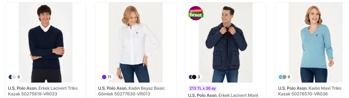 U.S. Polo Assn. 50TL ve Üzerine Sepette %60 İndirim