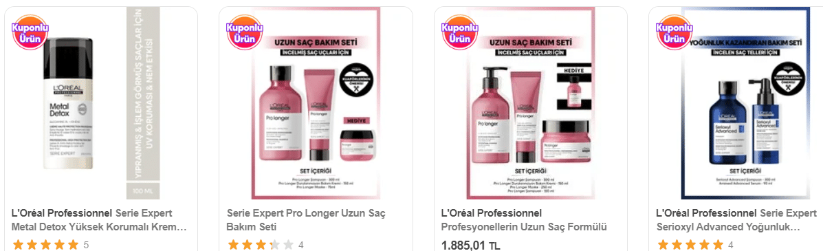 L'oreal Professionnel Saç Bakım Ürünlerinde Sepette %15 İndirim!