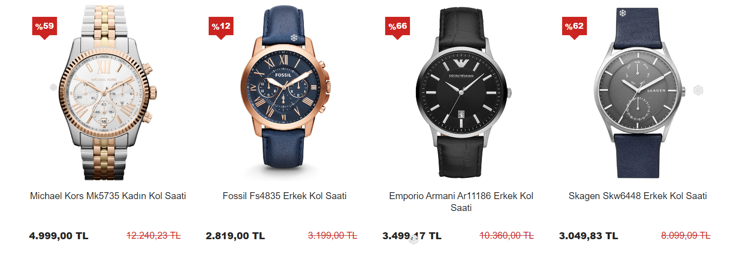 Hızlı Saat'te Dünyaca Ünlü Markalarda İndirim!