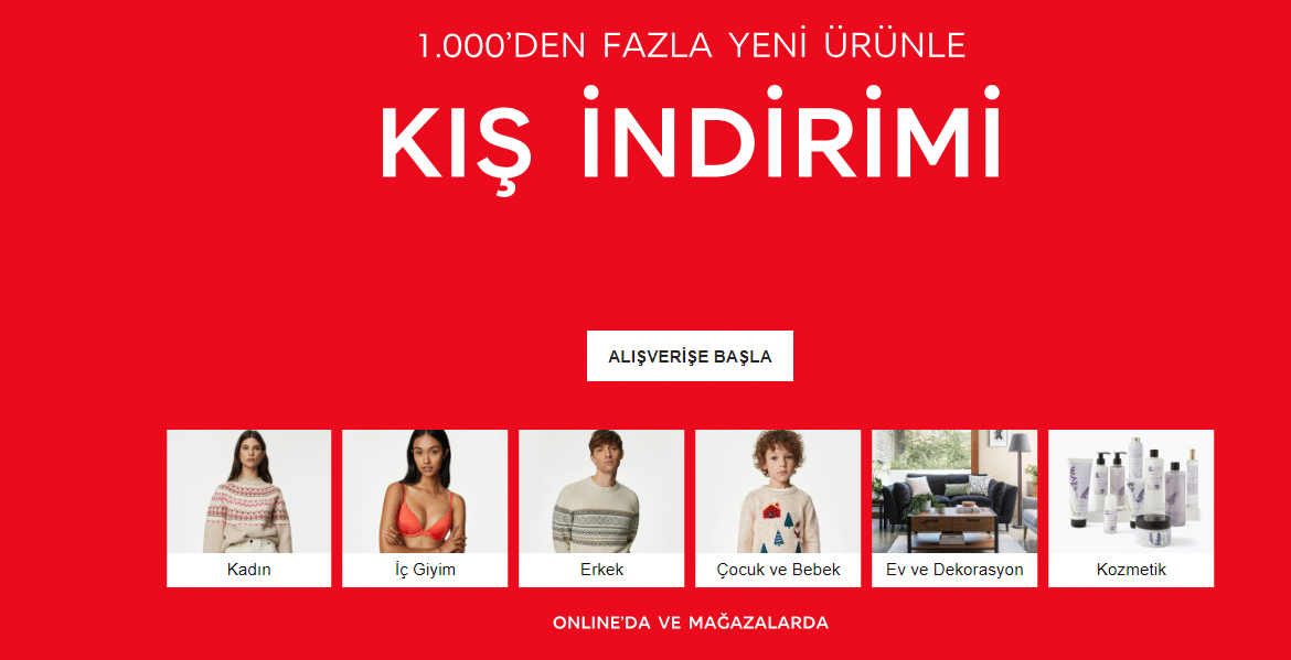 Marks & Spencer, kış sezonu indirim