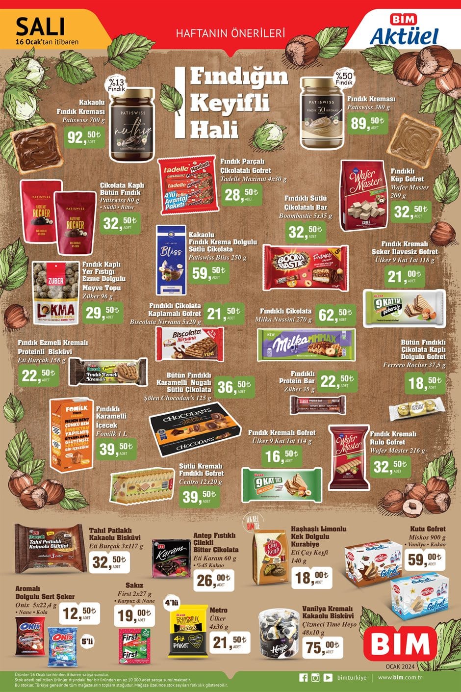Bim 16 Ocak Aktüel Ürünler