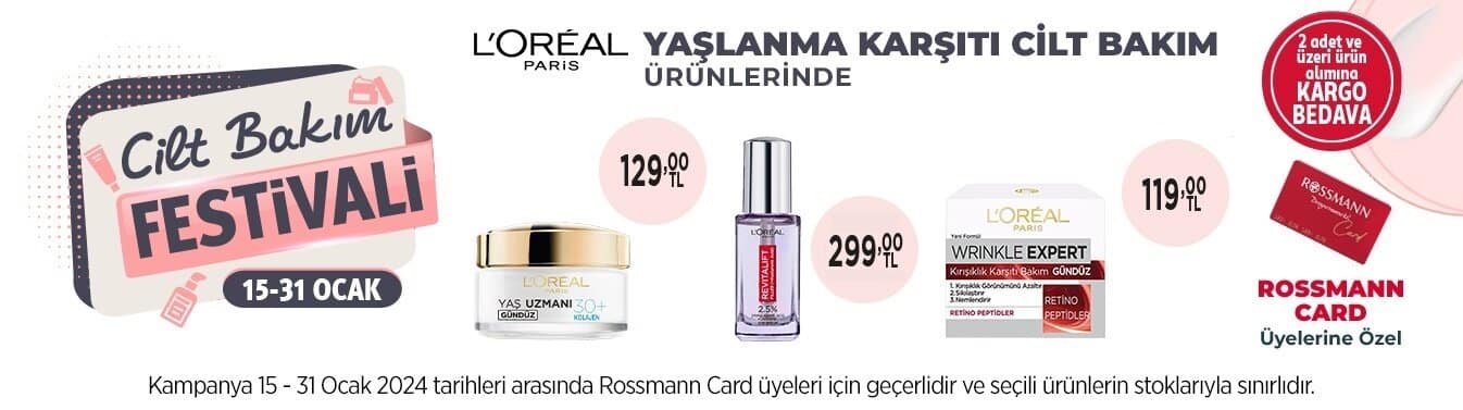 Rossman Cilt Bakım Festivali Başladı!