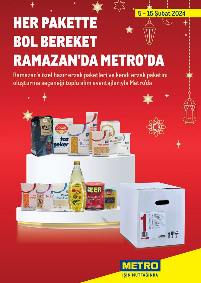 Metro Market'ten Ramazan Ayına Özel Avantajlı Paketler!