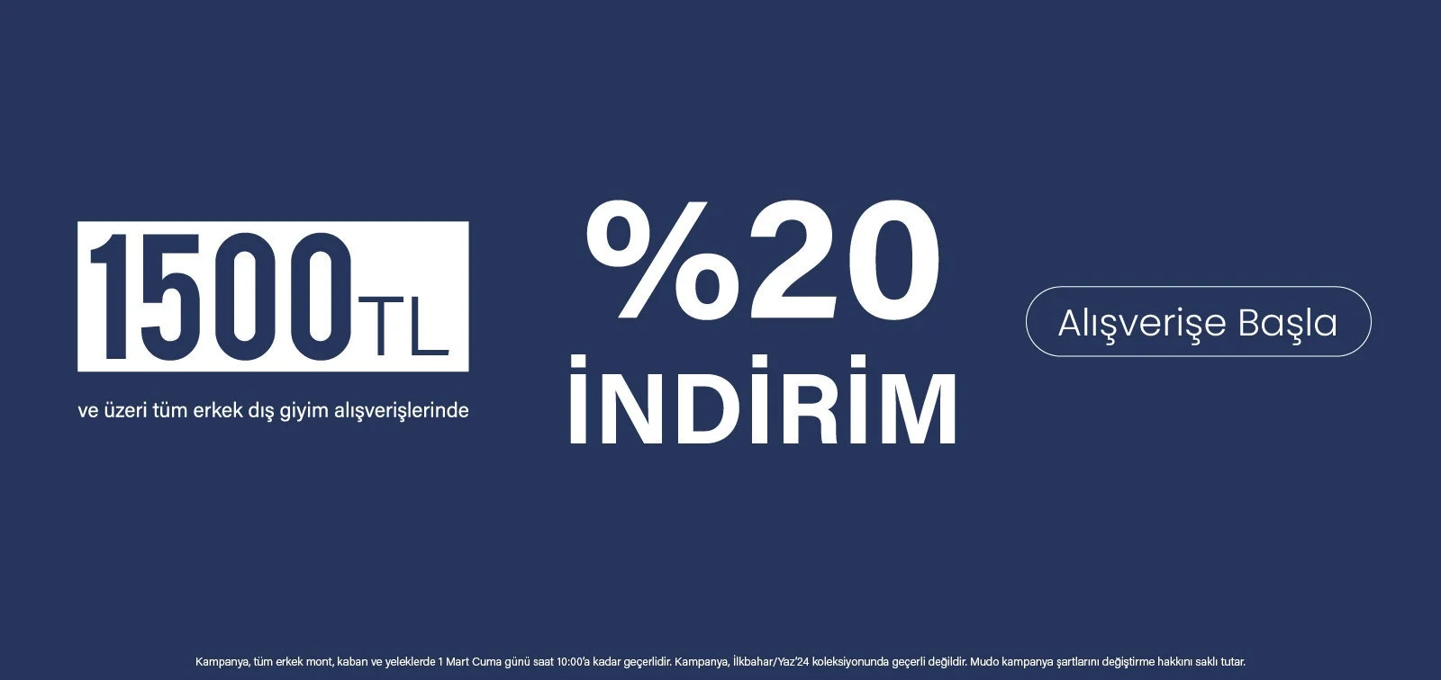 mudo %20 indirim