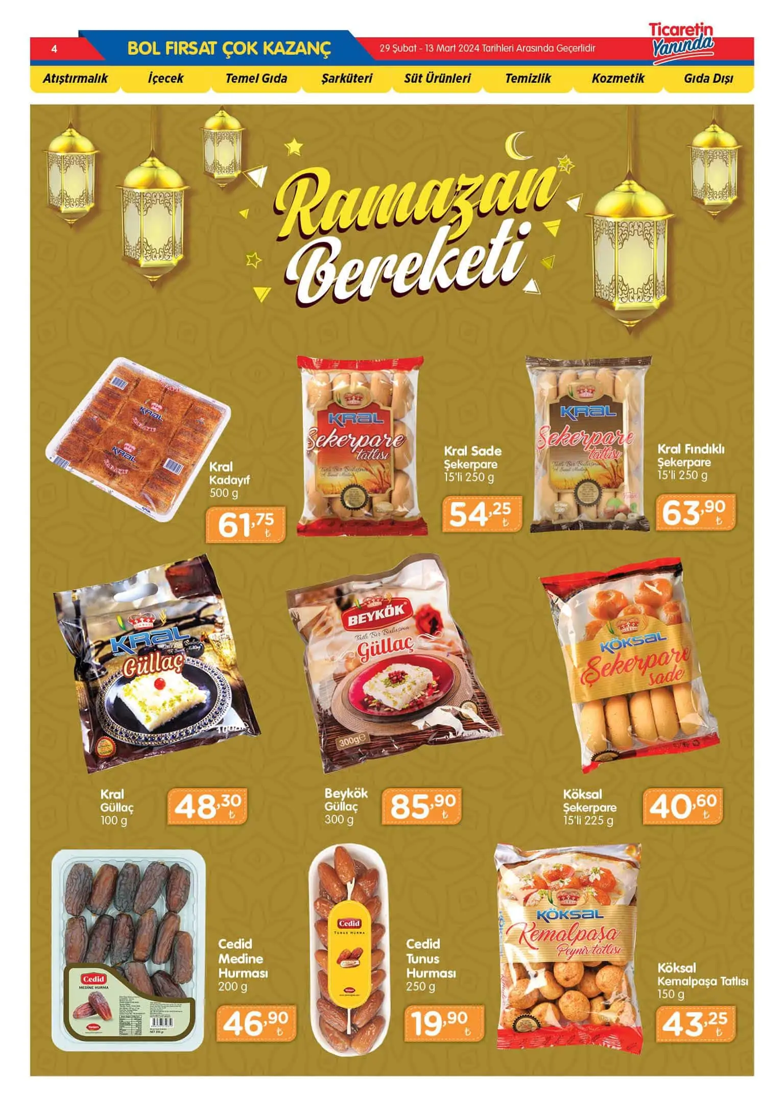 Bizim Toptan Market 13 Mart'a Kadar Geçerli Katalog!